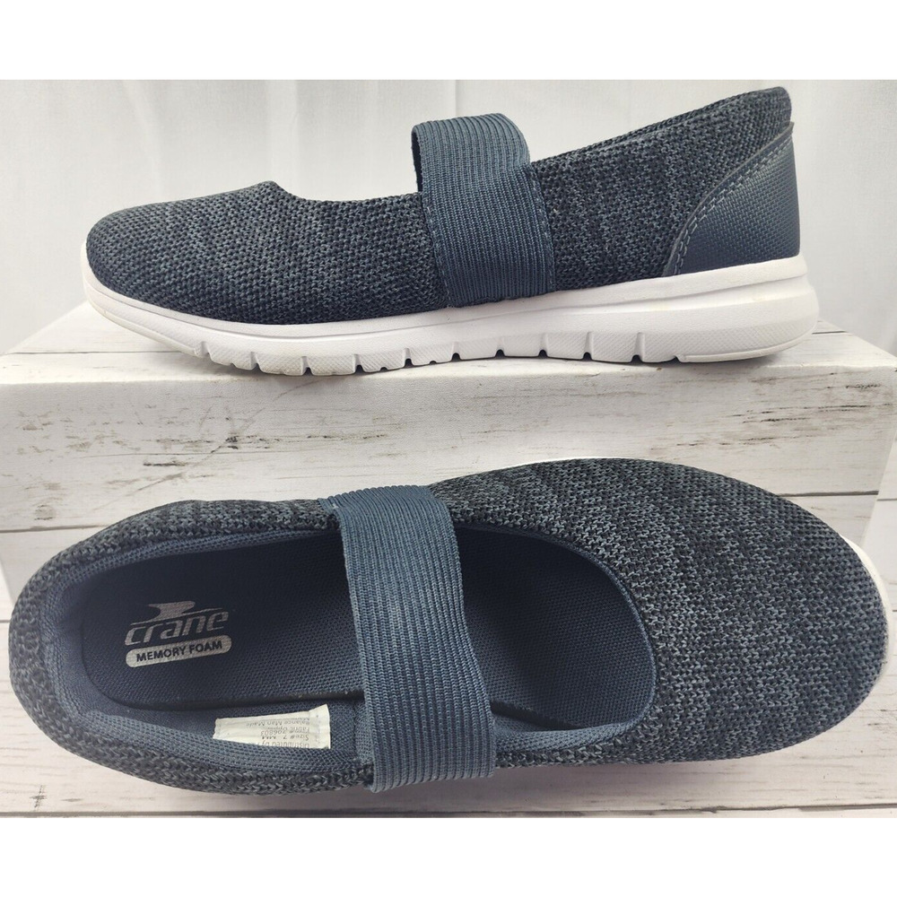 Crane Memory Foam by Aldi, Inc., Dark Gray/Black Mesh Tweed, Women's Size 7MM